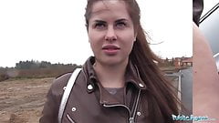 public agent wet russian cassie fire speads legs for cash