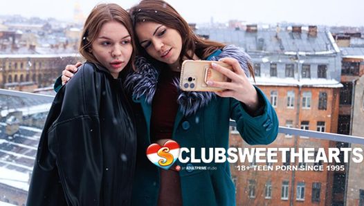 18yo lesbians sirena and lana rose from selfie to orgasm at clubsweethearts 3