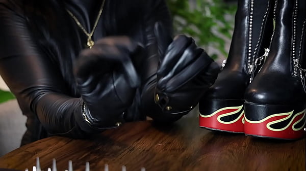 leather fetish asmr by dominafire 3