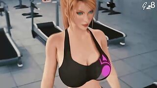 samus aran working out clothed version 3