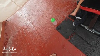 nasty post workout fuck w deepthroat squirt and intense orgasm amateur leolulu